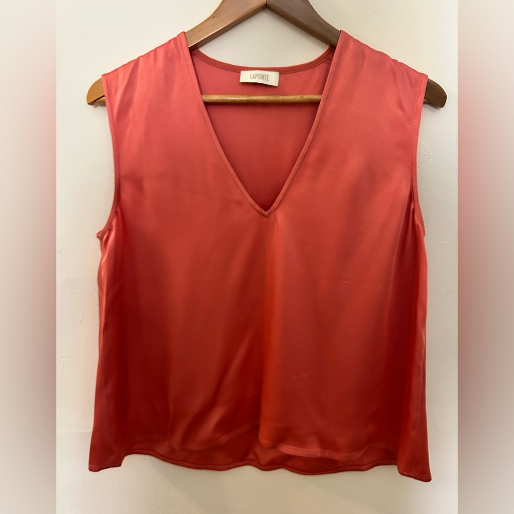 Lapointe Satin V neck tank size 2